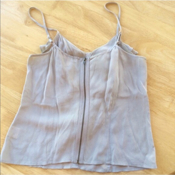 Silence + Noise urban outfitters silk ruffle top - Picture 3 of 5